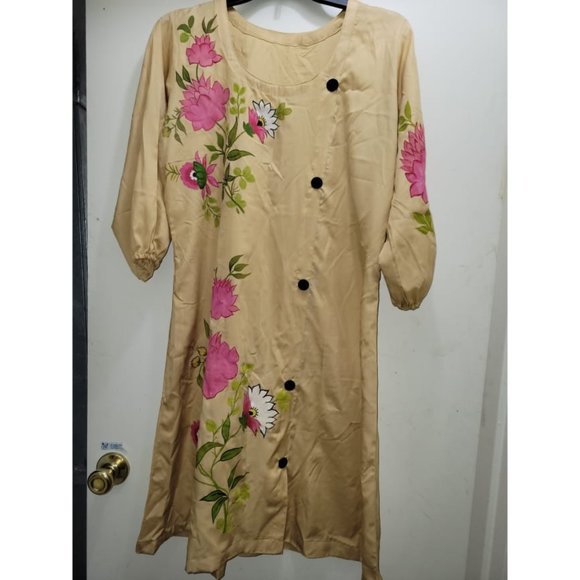 Floral Hand Painted Dress - Picture 1 of 13